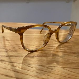 Warby Parker Dahl 270 eyeglasses, amber mixed grain